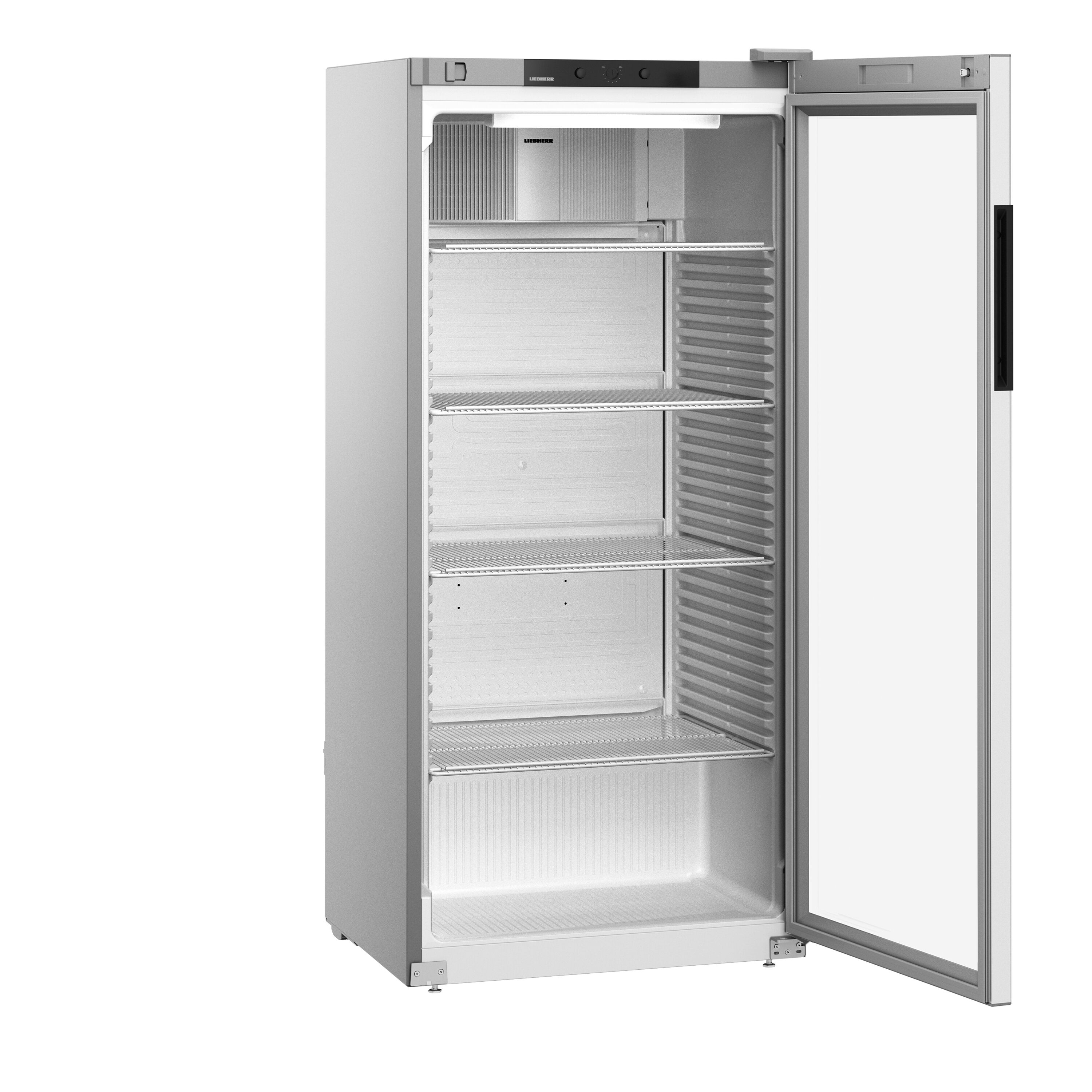 Kühlschrank Liebherr MRFvd 5511 Glastüre - GRAU mit mech. Schloss und LED Seitenbeleuchtung