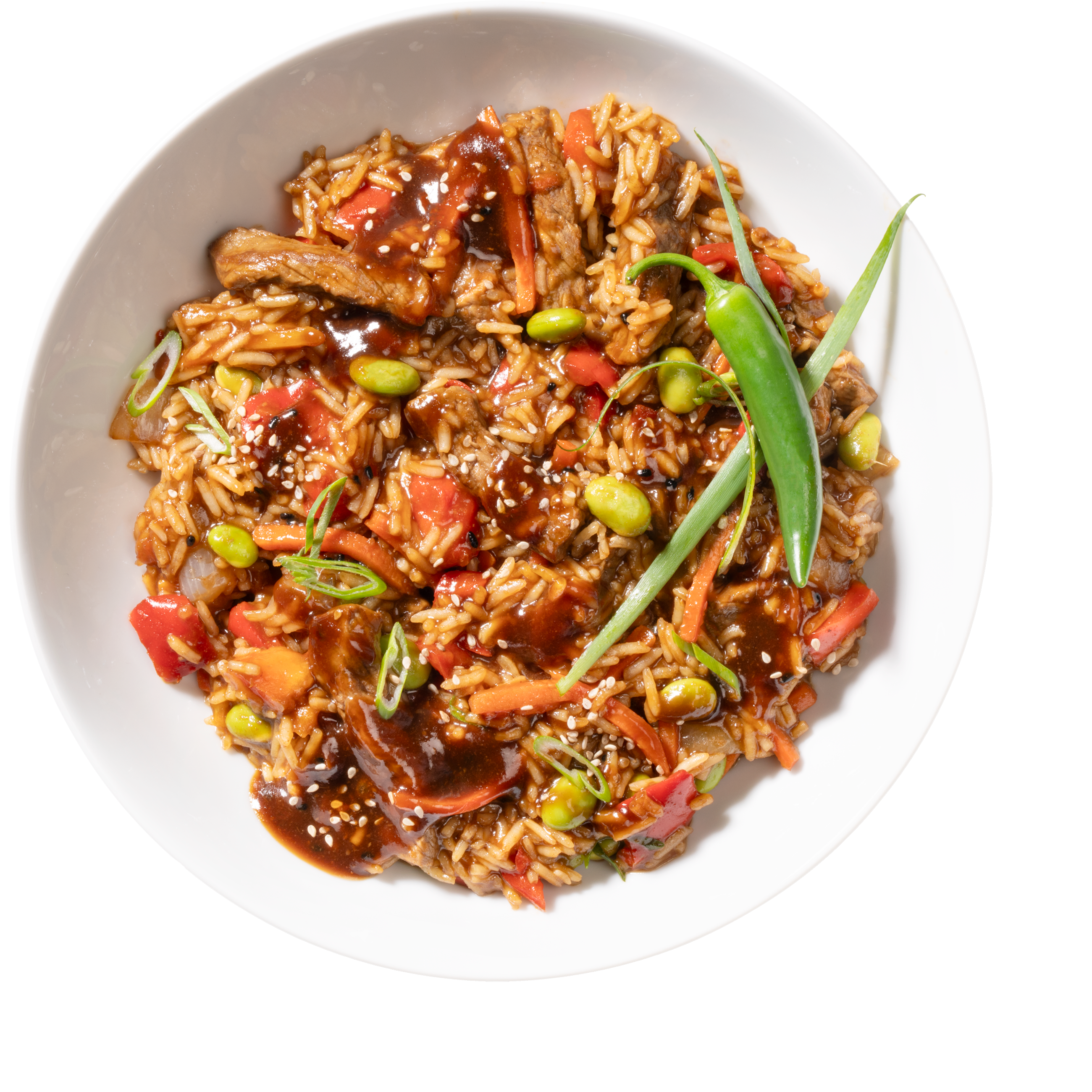 Beef Teriyaki / Rindfleisch in w&amp;#252;rzig-s&amp;#252;sser Teriyaki-Sauce mit Gem&amp;#252;se &amp;amp; Reis 380 g